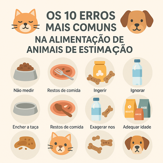 Os 10 erros mais comuns na alimentação de Animais de Estimação