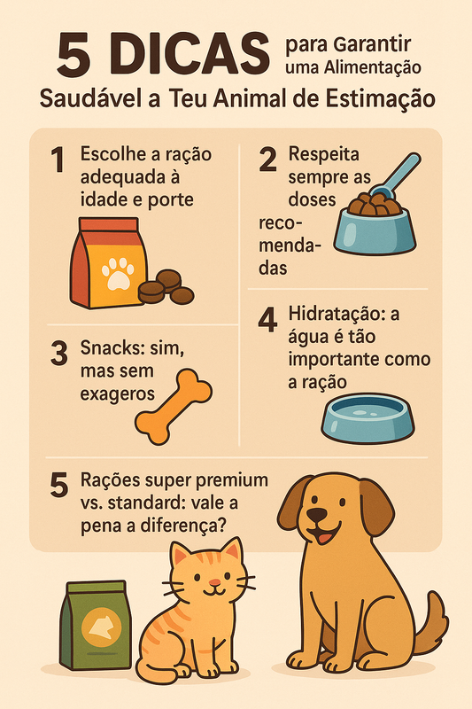 5 dicas para garantir uma alimentação saudável ao teu animal de estimação